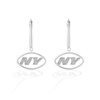 Thumbnail Image 1 of True Fans New York Jets 1/10 CT. T.W. Diamond Logo Earrings in Sterling Silver