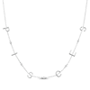 Thumbnail Image 1 of Diamond "Pisces" Chain Necklace 1/20 ct tw Sterling Silver 18"