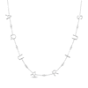 Thumbnail Image 1 of Diamond "Aquarius" Chain Necklace 1/15 ct tw Sterling Silver 18"