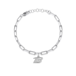 Louis Vuitton Silver and Black Charm Bracelet