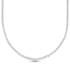 Thumbnail Image 1 of Diamond Graduated Riviera Necklace 7 ct tw 14K White Gold 16&quot;