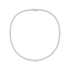 Thumbnail Image 2 of Diamond Graduated Riviera Necklace 7 ct tw 14K White Gold 16&quot;