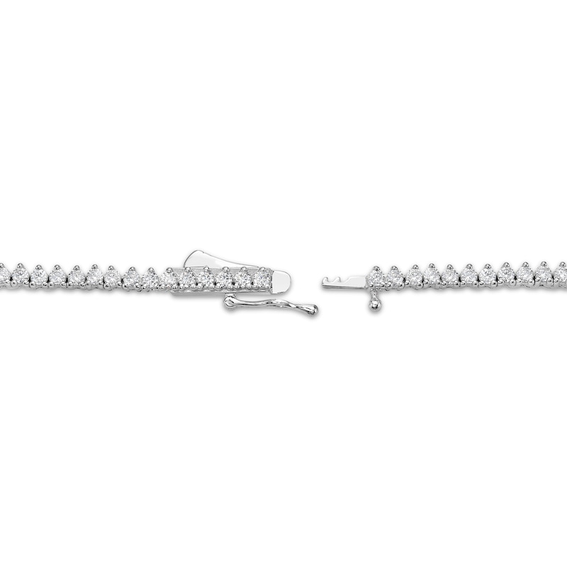 Main Image 3 of Diamond Graduated Riviera Necklace 7 ct tw 14K White Gold 16&quot;