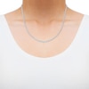 Thumbnail Image 4 of Diamond Graduated Riviera Necklace 7 ct tw 14K White Gold 16&quot;