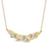 Thumbnail Image 2 of Diamond Station Necklace 1/4 ct tw 10K Yellow Gold 19&quot;