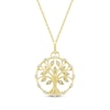 Thumbnail Image 1 of Diamond Family Tree Necklace 1/5 ct tw 10K Yellow Gold 18&quot;