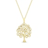Thumbnail Image 1 of Diamond Family Tree Necklace 1/6 ct tw 10K Yellow Gold 18&quot;