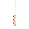 Thumbnail Image 2 of Le Vian Oval-Cut Ruby Drop Necklace 3/8 ct tw Diamonds 14K Strawberry Gold 19&quot;
