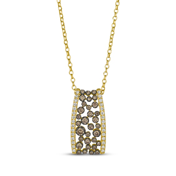 Le Vian Diamond Scattered Collection Necklace 5/8 ct tw 14K Honey Gold 19"