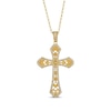 Thumbnail Image 0 of Le Vian Diamond Filigree Cross Necklace 3/4 ct tw 14K Honey Gold 19"