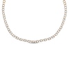 Thumbnail Image 1 of Diamond Alternating Curb Chain Necklace 1-1/2 ct tw 10K Yellow Gold 18"