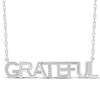 Thumbnail Image 1 of Diamond &quot;Grateful&quot; Necklace 1/15 ct tw Sterling Silver 18&quot;