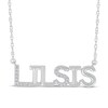 Thumbnail Image 1 of Diamond &quot;Lil Sis&quot; Necklace 1/15 ct tw Sterling Silver