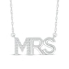 Thumbnail Image 1 of Diamond &quot;Mrs.&quot; Necklace 1/20 ct tw Sterling Silver 18&quot;