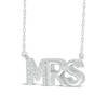 Thumbnail Image 2 of Diamond &quot;Mrs.&quot; Necklace 1/20 ct tw Sterling Silver 18&quot;