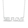 Thumbnail Image 1 of Diamond "Self Love" Necklace 1/15 ct tw Sterling Silver 18"