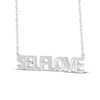 Thumbnail Image 2 of Diamond "Self Love" Necklace 1/15 ct tw Sterling Silver 18"