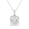 Thumbnail Image 1 of Center of Me Diamond Necklace 1/4 ct tw 10K White Gold 18&quot;