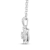 Thumbnail Image 2 of Center of Me Diamond Necklace 1/4 ct tw 10K White Gold 18&quot;