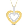 Thumbnail Image 1 of Diamond Heart Necklace 1/8 ct tw 10K Yellow Gold 18&quot;