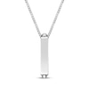 Thumbnail Image 3 of Men's Howlite Stacked Skulls Necklace Sterling Silver 24&quot;