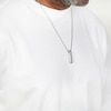 Thumbnail Image 5 of Men's Howlite Stacked Skulls Necklace Sterling Silver 24&quot;