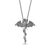 Thumbnail Image 1 of Men's Dragon & Sword Necklace Sterling Silver 24&quot;