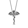 Thumbnail Image 3 of Men's Dragon & Sword Necklace Sterling Silver 24&quot;