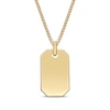 Thumbnail Image 3 of Men's Tiger's Eye Quartz Dog Tag Necklace 14K Yellow Gold-Plated Sterling Silver 24&quot;