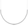 Thumbnail Image 1 of Multi-Diamond Line Necklace 1/2 ct tw Sterling Silver 18&quot;