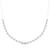 Thumbnail Image 1 of Multi-Diamond XO Line Necklace 1/2 ct tw Sterling Silver 18&quot;