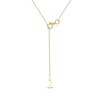 Thumbnail Image 4 of Multi-Diamond Marquise Drop Necklace 1/5 ct tw 10K Yellow Gold 18&quot;