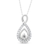 Thumbnail Image 0 of Threads of Love Diamond Infinity Necklace 1/2 ct tw 10K White Gold 18"