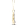 Thumbnail Image 1 of Threads of Love Diamond Teardrop Necklace 1/2 ct tw 10K Yellow Gold 18"
