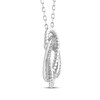 Thumbnail Image 2 of Threads of Love Diamond Knot Necklace 1/5 ct tw Sterling Silver 18&quot;