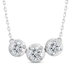 Thumbnail Image 1 of Memories, Moments, Magic Diamond Three-Stone Necklace 1 ct tw 10K White Gold 18.75&quot;