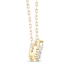 Thumbnail Image 2 of Memories, Moments, Magic Diamond Three-Stone Necklace 1/6 ct tw 10K Yellow Gold 18&quot;