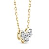Thumbnail Image 2 of Memories Moments Magic Diamond Three-Stone Necklace 1/4 ct tw 10K Yellow Gold 18.5&quot;