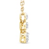 Thumbnail Image 2 of Memories Moments Magic Diamond Three-Stone Vertical Necklace 1/4 ct tw 10K Yellow Gold 18&quot;