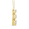 Thumbnail Image 2 of Memories Moments Magic Diamond Three-Stone Vertical Necklace 1/2 ct tw 10K Yellow Gold 18&quot;