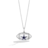 Thumbnail Image 0 of True Fans Dallas Cowboys Diamond Accent Football Necklace in Sterling Silver
