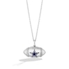 Thumbnail Image 1 of True Fans Dallas Cowboys Diamond Accent Football Necklace in Sterling Silver
