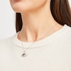 Thumbnail Image 3 of True Fans New England Patriots Diamond Accent Football Necklace in Sterling Silver