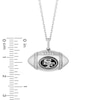 Thumbnail Image 2 of True Fans San Francisco 49ers Diamond Accent Football Necklace in Sterling Silver