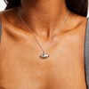 Thumbnail Image 3 of True Fans New Orleans Saints Diamond Accent Football Necklace in Sterling Silver