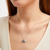 Thumbnail Image 3 of True Fans New York Giants Diamond Accent Football Necklace in Sterling Silver