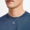 Thumbnail Image 4 of True Fans New York Giants Diamond Accent Football Necklace in Sterling Silver