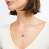 Thumbnail Image 3 of True Fans Buffalo Bills Diamond Accent Football Necklace in Sterling Silver