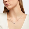 Thumbnail Image 3 of True Fans New England Patriots 1/10 CT. T.W. Diamond Logo Necklace in Sterling Silver
