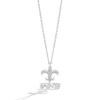 Thumbnail Image 1 of True Fans New Orleans Saints 1/10 CT. T.W. Diamond Logo Necklace in Sterling Silver